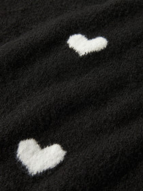 NAME IT Striktrøje Ona Black Cloud Dancer Hearts